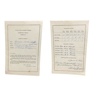 Vintage 1950s School Student Report Cards South Euclid-Lyndhurst Schools